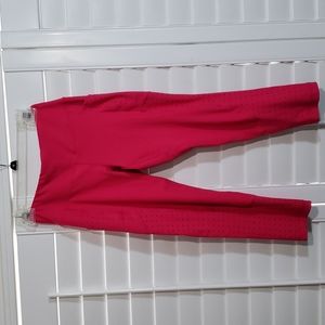 Hot pink crop leggings. Excellent condition